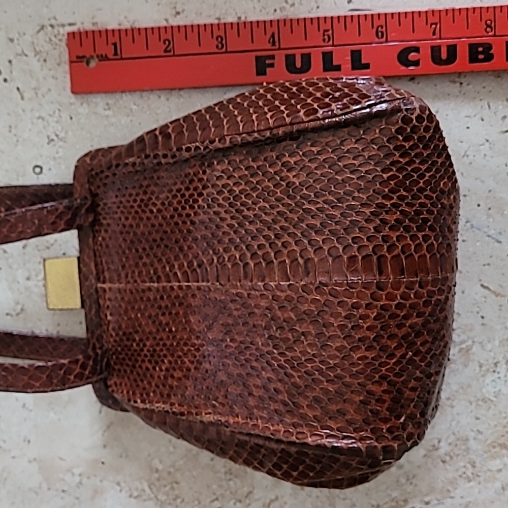 Vintage lizard skin small purse. 1940's ? - Picture 11 of 16
